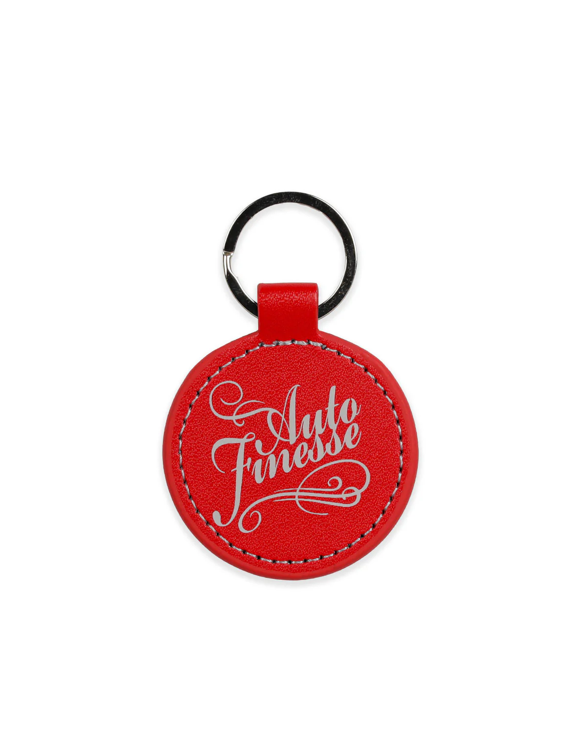 Round Leather Key Ring - Image 5